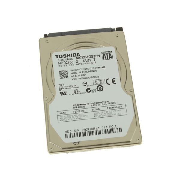 Dell Toshiba MK3261GSYFN 320GB HDD 2.5" SATA (C8JDF)