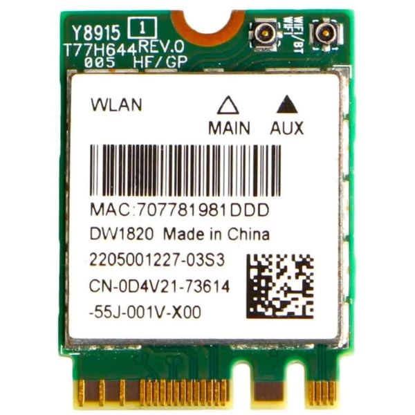 Dell DW1820 Wireless Card M.2 802.11ac Bluetooth (D4V21)