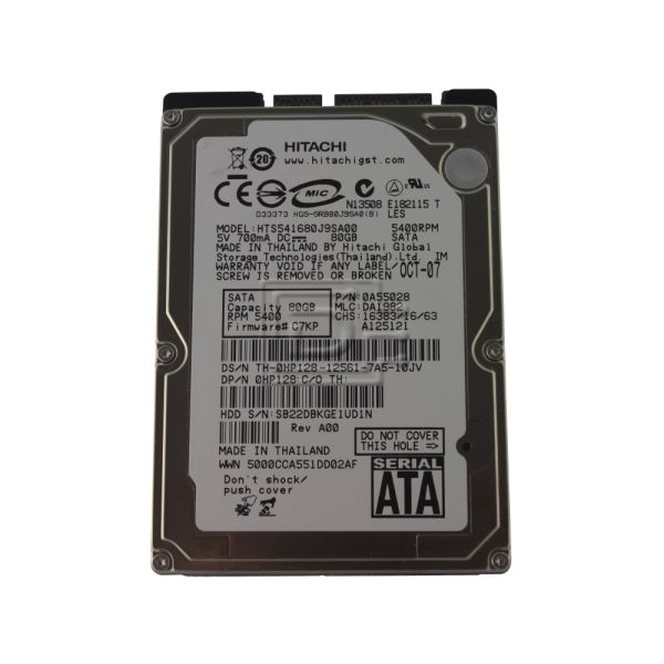 Dell HP128 80GB 2.5 inch SATA Hard Drive (HP128)
