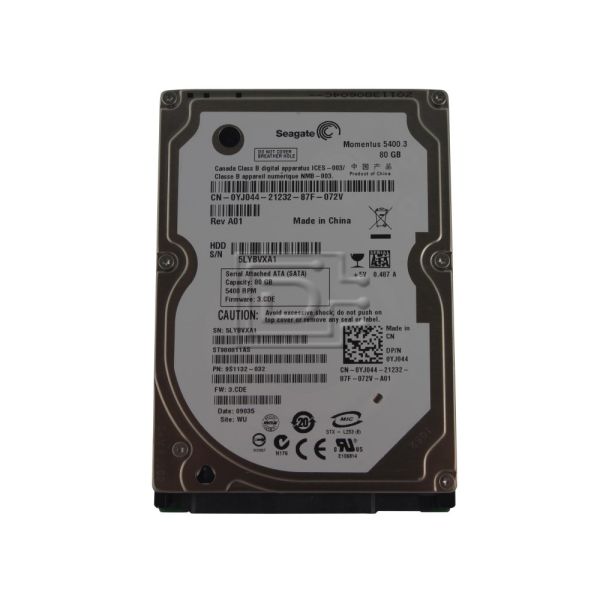 Seagate Momentus 80 GB SATA Hard Drive 5400 (N230F)