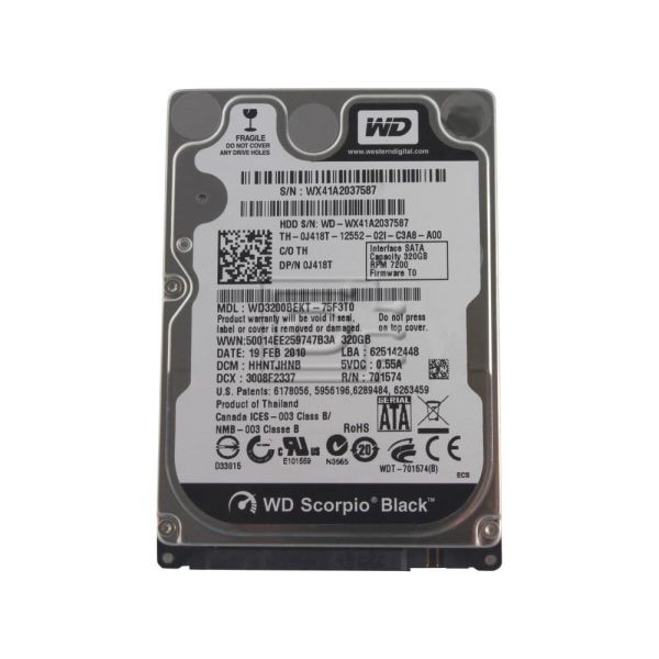 Western Digital WD Scorpio Black 320GB 2.5" 7200 (W5Y3D)
