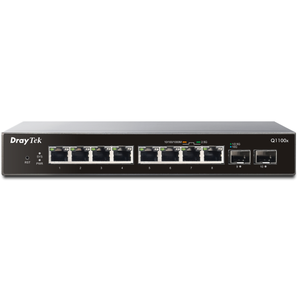 Draytek VigorSwitch Q1100x 8x2,5GBE 2xSFP+ (VSWITCHQ1100X-DE-AT-CH)