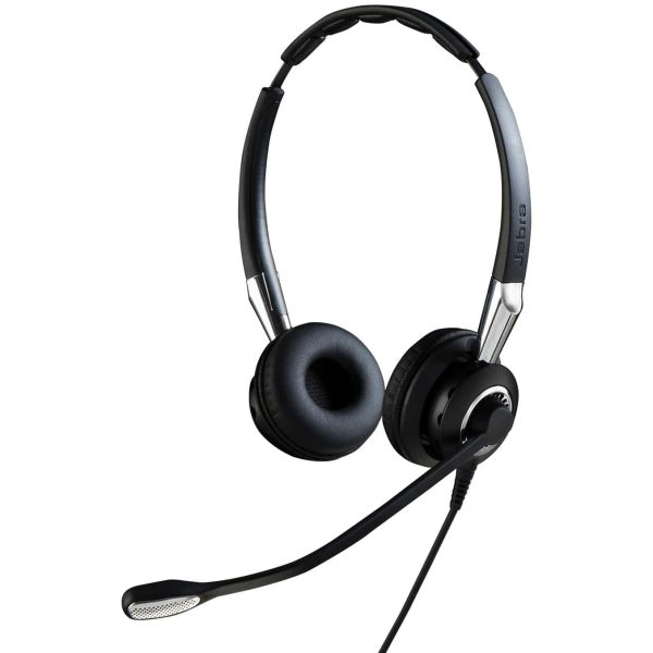 Jabra BIZ 2400 II Headset Bedraad Hoofdband Kantoor/callcenter Zwart, Zilver (2409-820-205)
