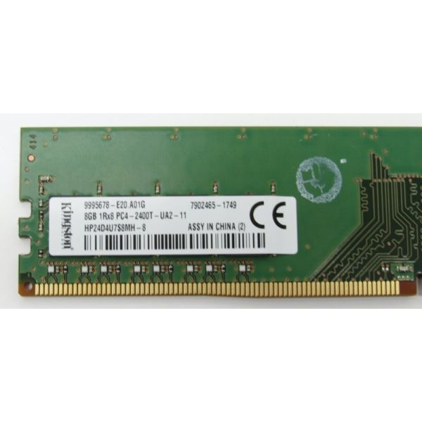 KINGSTON 8GB (1*8GB) 1RX8 PC4-19200T-U DDR4-2400MHZ UDIMM (HP24D4U7S8MD-8)