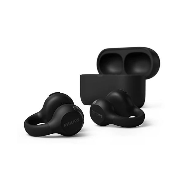 Philips 2000 series TAQ2000BK Headset True Wireless Stereo (TWS) Oorklem, Open-ear Oproepen/muziek Bluetooth Zwart (TAQ2000BK/00)