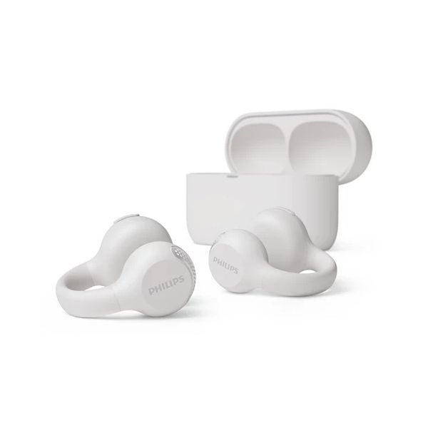 Philips 2000 series TAQ2000WT Headset True Wireless Stereo (TWS) Oorklem, Open-ear Oproepen/muziek Bluetooth Wit (TAQ2000WT/00)