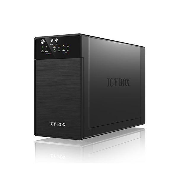 ICY BOX IB-RD3620SU3 disk array 0 TB Desktop Zwart (IB-RD3620SU3)