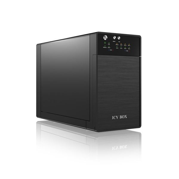 ICY BOX IB-RD3620SU3 disk array 0 TB Desktop Zwart (IB-RD3620SU3)