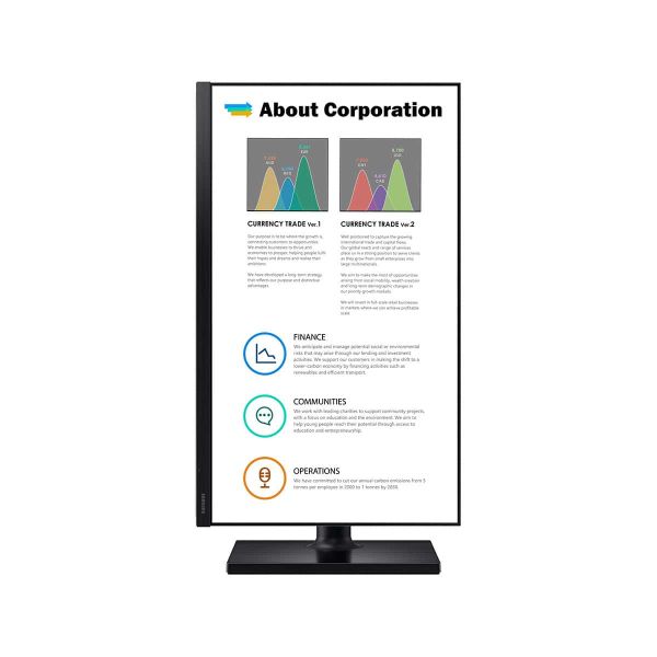 Samsung F24T450FZN computer monitor 60,5 cm (23.8") 1920 x 1080 Pixels Full HD Zwart (LF24T450FZNXGO)
