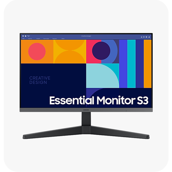 Samsung S24C332GAN LS24C332GANXZA 24 Inches Full HD Business Essential S3 Monitor - Black - IPS - 1920 x 1080 - 1000:1 - 100 Her (LS24C332GANXZA)