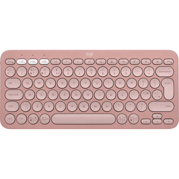 Logitech Pebble Keys 2 K380s Wireless Keyboard Tonal Rose (920-011845)