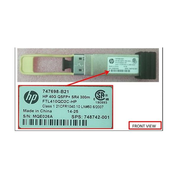HP 40G QSFP+ SR4 Optische Transceiver (748742-001)
