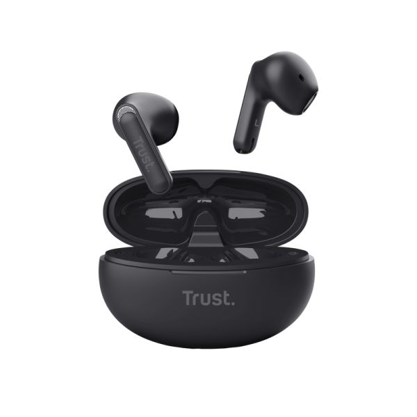 Trust Yavi Headset True Wireless Stereo (TWS) In-ear Oproepen/muziek USB Type-C Bluetooth Zwart (25298)