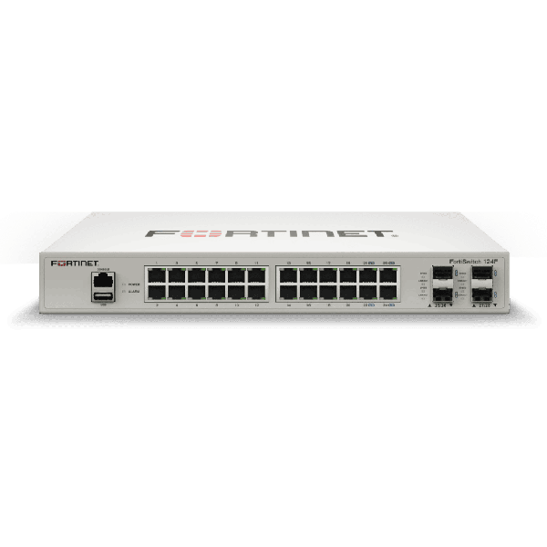 Fortinet FortiSwitch 124E-POE 24-Port Managed Switch (FORTISWITCH-124E-POE)