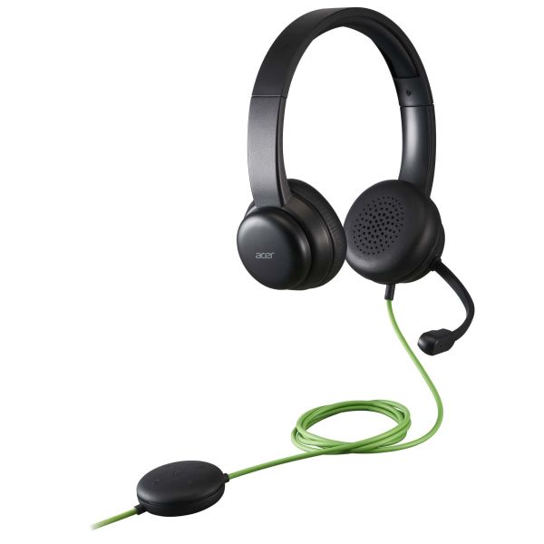 Acer GP.HDS11.01N hoofdtelefoon/headset Bedraad Hoofdband Oproepen/muziek Zwart (GP.HDS11.01N) Acer GP.HDS11.01N hoofdtelefoon/headset Bedraad Hoofdband Oproepen/muziek Zwart (GP.HDS11.01N)