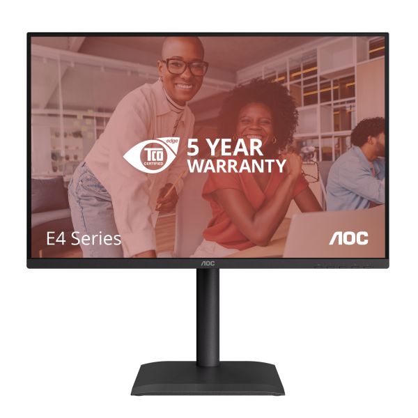 AOC E4 X24E4U computer monitor 61 cm (24") 1920 x 1200 Pixels Full HD LED Zwart (X24E4U)