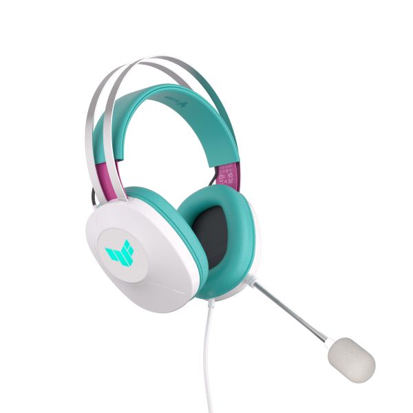 ASUS TUF Gaming H1 Gen II Hatsune Miku Edition Headset Bedraad Hoofdband Gamen USB Type-A Roze, Turkoois, Wit (90YH048B-BHUA00)
