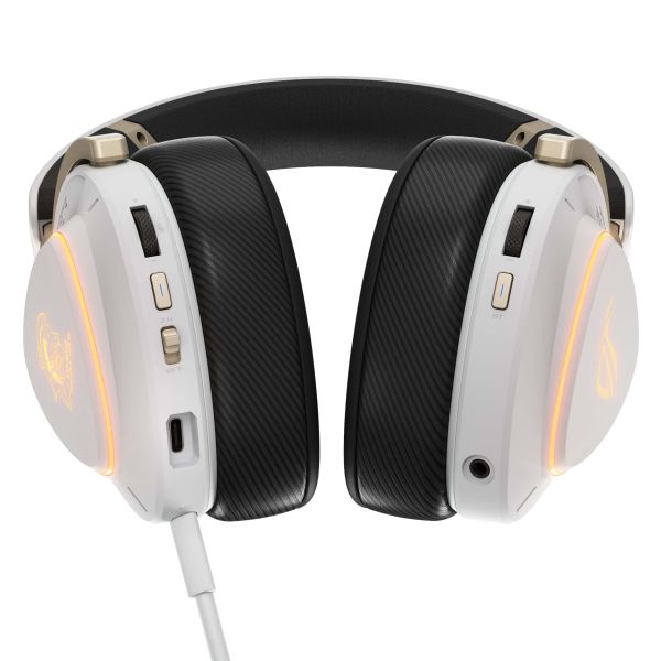 ASUS ROG Delta II-KJP Headset Bedraad en draadloos Hoofdband Gamen Bluetooth Zwart, Wit (90YH04C0-BHUA10)