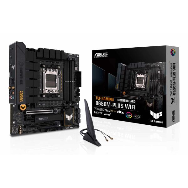 ASUS TUF GAMING B650M-PLUS WIFI AMD B650 Socket AM5 micro ATX (TUF GAMING B650M-PLUS WIFI)