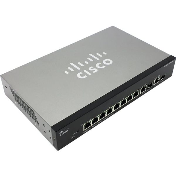 Cisco Small Business SF300-08 - Pøepínaè - L3 - øízený - 8 x 10/100 - desktop - repasovaný (SRW208-K9-G5-RF)