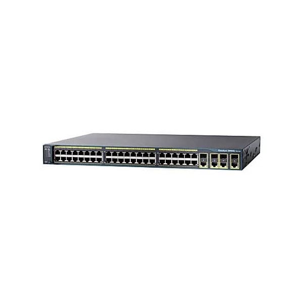 Cisco Catalyst 2960-48TC - Pøepínaè - L4 - øízený - 48 x 10/100 + 2 x kombinace Gigabit SF (WS-C2960-48TC-L-RF)