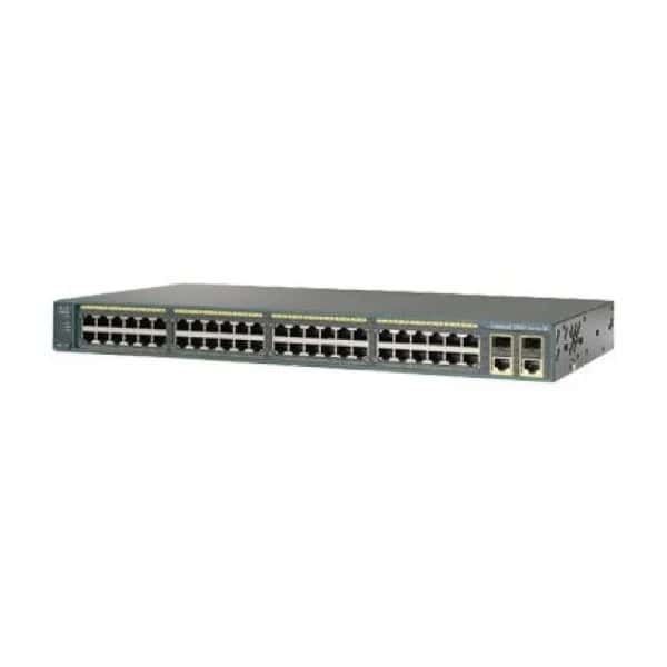 Cisco Catalyst 2960-48TT - Pøepínaè - L4 - øízený - 48 x 10/100 + 2 x 10/100/1000 - Lze mo (WS-C2960-48TT-L-RF)