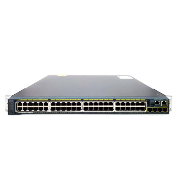 Cisco Switch, 48 GigE PoE 370W 4xSFP LAN Base/REMANUFACTURED (WS-C2960S48LPSL-RF)