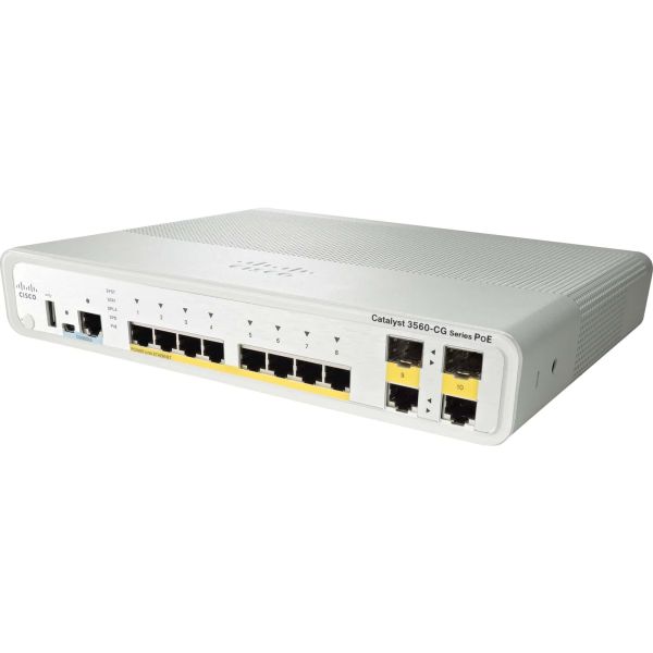 Cisco Catalyst 3560CG-8PC-S Switch 8x 10/100/1000 PoE + 2x Combo (WS-C3560CG-8PCS-RF)