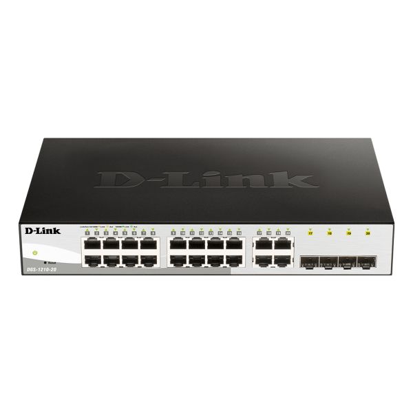 D-Link DGS-1210-20 netwerk-switch Managed L2 Gigabit Ethernet (10/100/1000) 1U Zwart (DGS-1210-20)