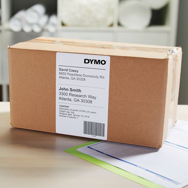 DYMO originele LabelWriter verzendetiketten, extra groot | 104 mm x 159 mm | 6 met elk 220 labels (1.320 zelfklevende etiketten) | Voor de 4XL/5XL LabelWriter labelprinters | Gemaakt in Europa (2238107)