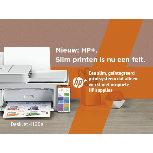 HP DeskJet 4120e Draadloos All-in-One Kleur Printer, Instant Ink; Kopieerapparaat, scanner (26Q90B#686)