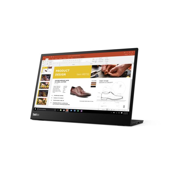 Lenovo ThinkVision M14 computer monitor 35,6 cm (14") 1920 x 1080 Pixels Full HD LED Zwart (61DDUAT6EU) Lenovo ThinkVision M14 computer monitor 35,6 cm (14") 1920 x 1080 Pixels Full HD LED Zwart (61DDUAT6EU)