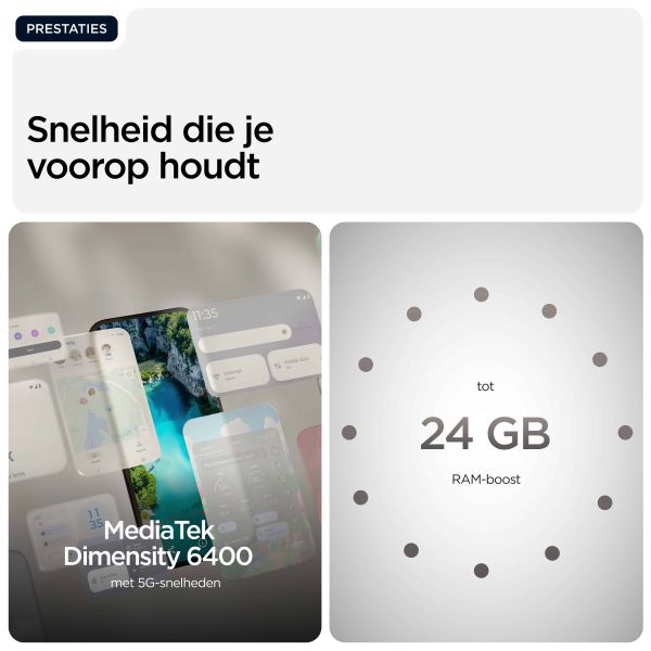 Motorola moto g77 17,3 cm (6.8") Hybride Dual SIM Android 16.0 5G USB Type-C 8 GB 256 GB 5200 mAh Zwart (PBAW0036ES)