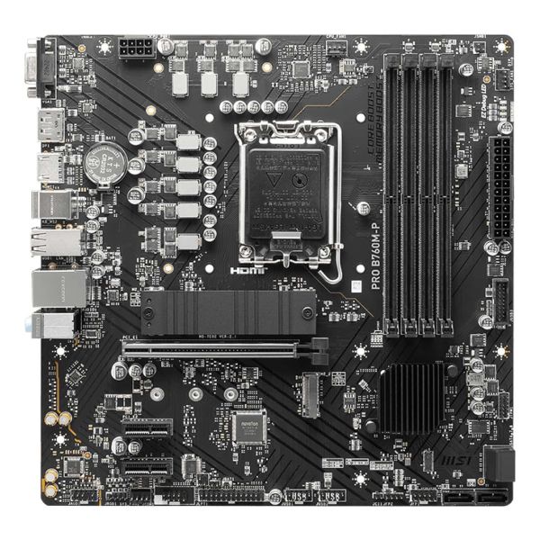 MSI PRO B760M-P moederbord Intel B760 LGA 1700 micro ATX (PRO B760M-P) MSI PRO B760M-P moederbord Intel B760 LGA 1700 micro ATX (PRO B760M-P)