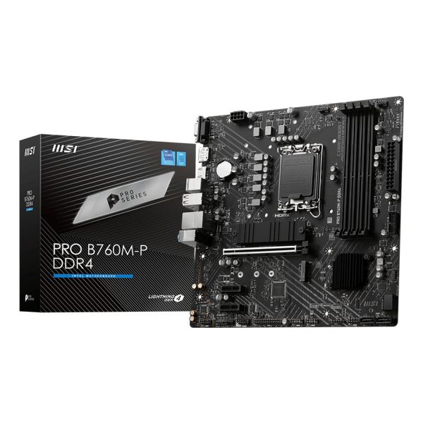 MSI PRO B760M-P DDR4 moederbord Intel B760 LGA 1700 micro ATX (PRO B760M-P DDR4)