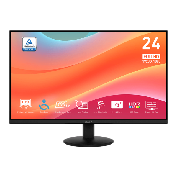 MSI computer monitor 23.8inch pixels - flat screen (TFT/LCD) - 60.5 cm (PRO MP242L)