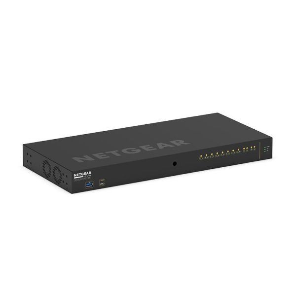 NETGEAR GSM4212P-111EUS netwerk-switch Managed L2/L3 Gigabit Ethernet (10/100/1000) Power over Ethernet (PoE) 1U Zwart (GSM4212P-111EUS)