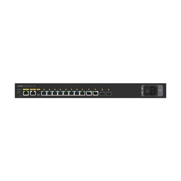 NETGEAR GSM4212P-111EUS netwerk-switch Managed L2/L3 Gigabit Ethernet (10/100/1000) Power over Ethernet (PoE) 1U Zwart (GSM4212P-111EUS)