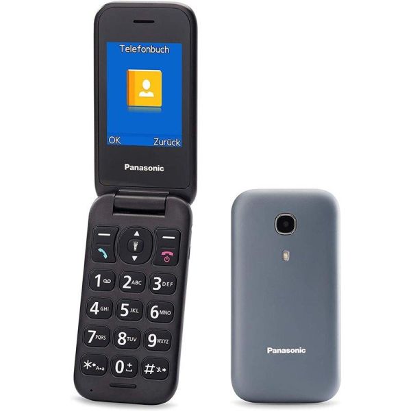 Panasonic KX-TU400 - Feature Phone - microSD slot - LCD-Anzeige - 240 x 320 Pixel - rear camera 0,08 MP - Grau (KX-TU400EXG) (KX-TU400EXG)