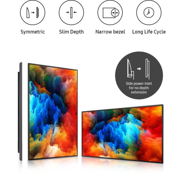 Samsung QM85R-B 85 inch UHD Signage Display 500cd 24/7 (LH85QMRBBGCXEN)