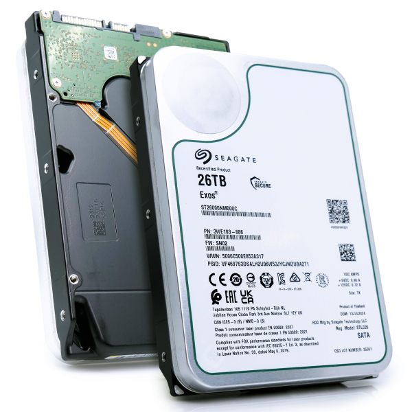 Seagate Exos 26TB SATA Recertified (ST26000NM000C-REC)