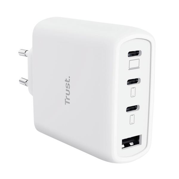 Trust Maxo 65W Universeel Wit AC Snel opladen Binnen (26068) Trust Maxo 65W Universeel Wit AC Snel opladen Binnen (26068)