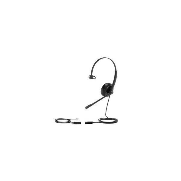Yealink YHS34 Lite Mono Headset Bedraad Hoofdband Kantoor/callcenter Zwart (YHS34 LITE MONO)