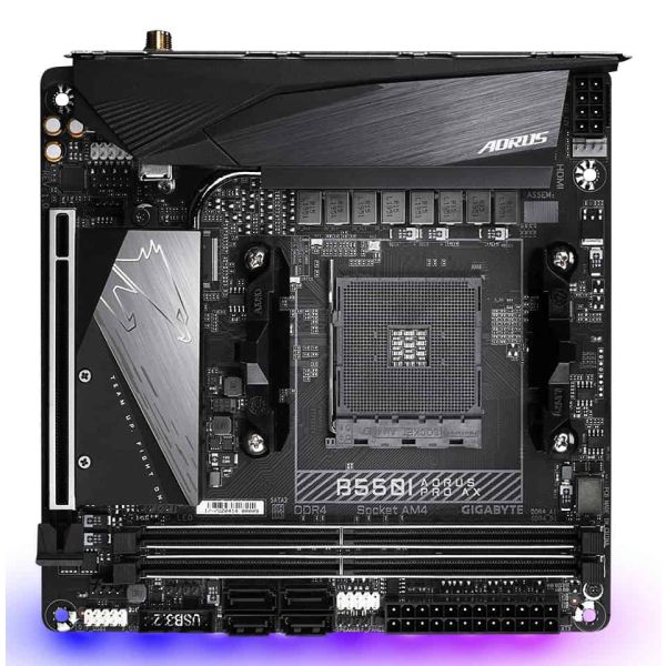 GIGABYTE B550I AORUS PRO AX moederbord AMD B550 Socket AM4 mini ITX (B550 I AORUS PRO AX)