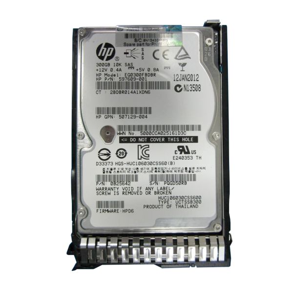 HP 300GB 6G SAS 10K RPM 2.5-inch Hard Drive (653955-001B)