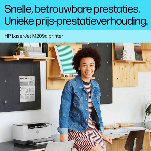 HP LaserJet M209d Zwart-wit Printer, Dubbelzijdig (8J9L0F)