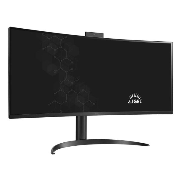 LG 34CR651I-6P All-in-One PC/workstation Intel® Pentium® Silver N6005 86,4 cm (34") 3440 x 1440 Pixels All-in-One thin client 8 GB DDR4-SDRAM 16 GB eMMC Wi-Fi 6 (802.11ax) Zwart (34CR651I-6P)