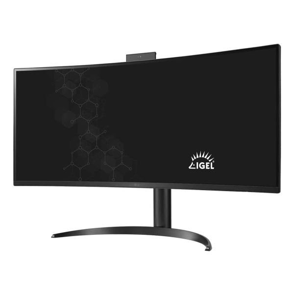 LG 34CR651I-6P All-in-One PC/workstation Intel® Pentium® Silver N6005 86,4 cm (34") 3440 x 1440 Pixels All-in-One thin client 8 GB DDR4-SDRAM 16 GB eMMC Wi-Fi 6 (802.11ax) Zwart (34CR651I-6P)