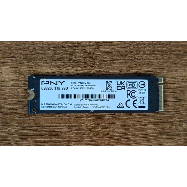 PNY CS3250 1TB M.2 NVMe Gen5 (M280CS3250-1TB-TB)