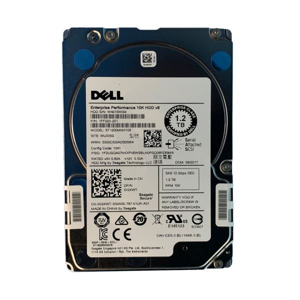 Dell HDD 1.2TB 10K 2.5 SAS 12G SED (V2KWT)